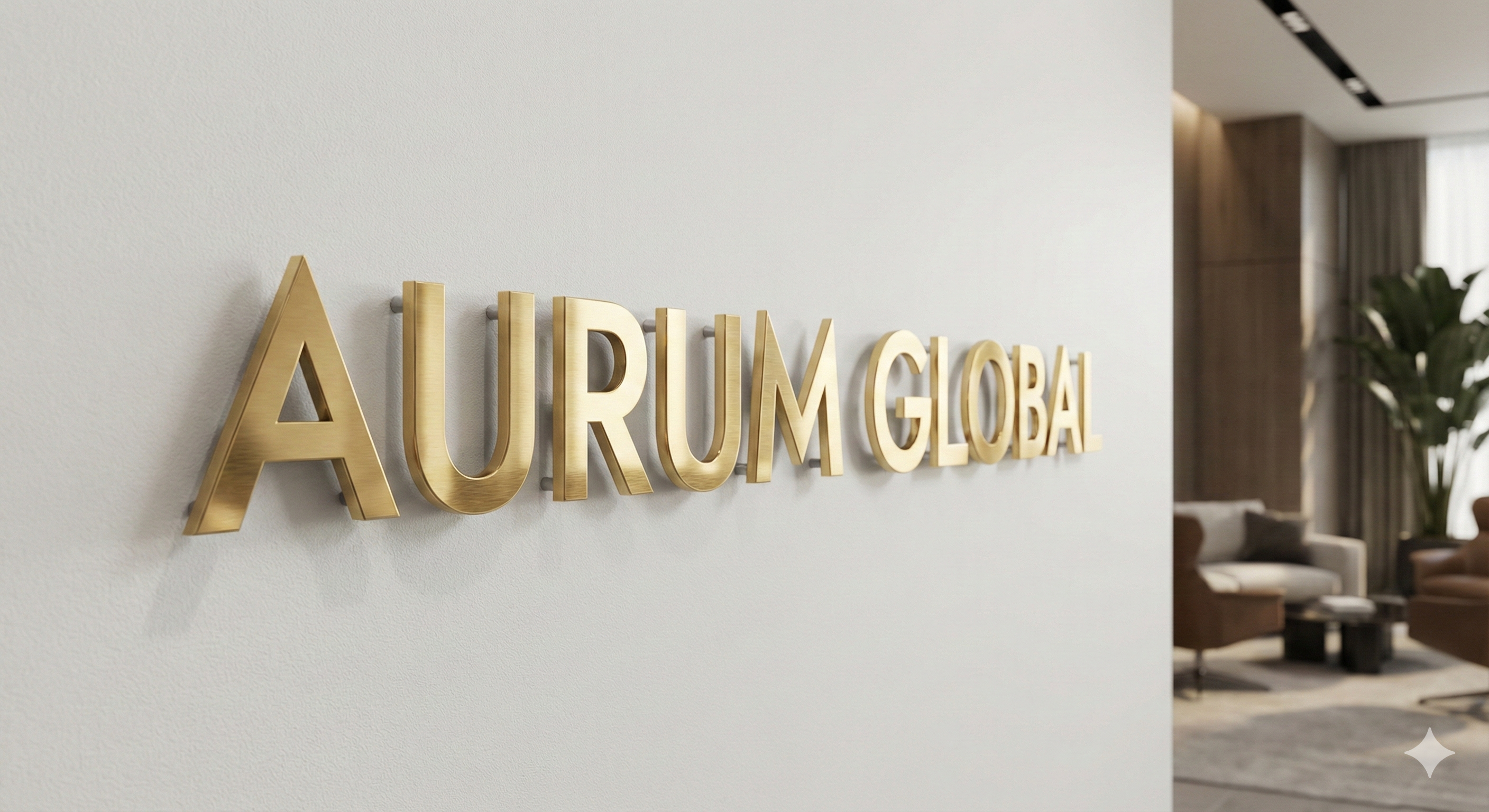 Example of 3D Acrylic signage in a corporate Muscat office