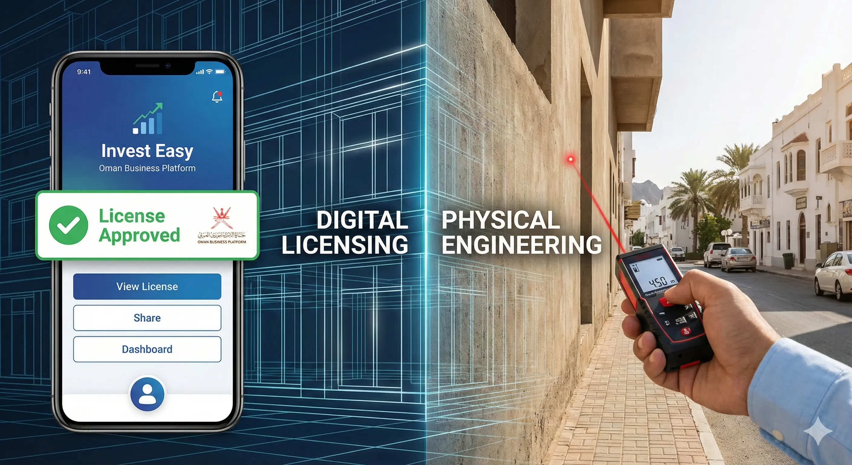 Invest Easy and Baladiyeti workflow overview for signage approvals