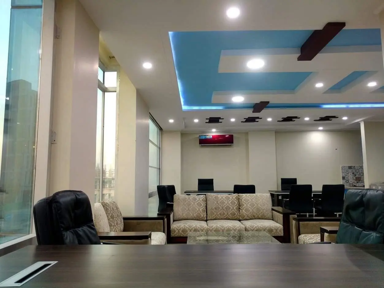 Modern office interior fit-out in Muscat, Oman by Al‑Furqan
