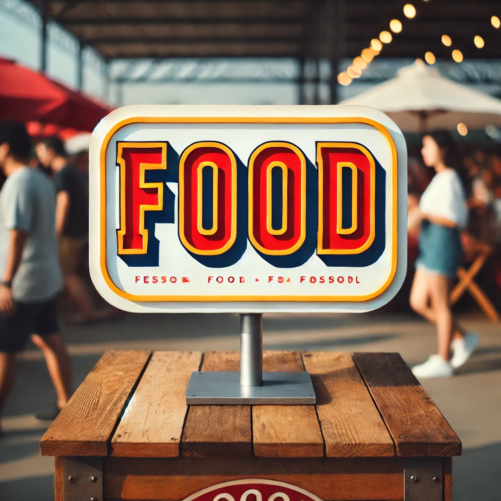 Kiosk Stall Signage